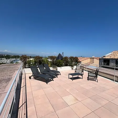 Mistral - 3 Chambres, Piscine, Rooftop, Climatisation Et Parking * 昂蒂布
